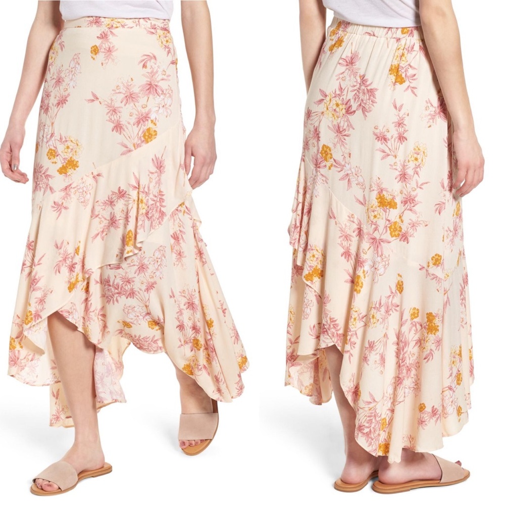 NWT Nordstrom BP High/Low Midi Skirt